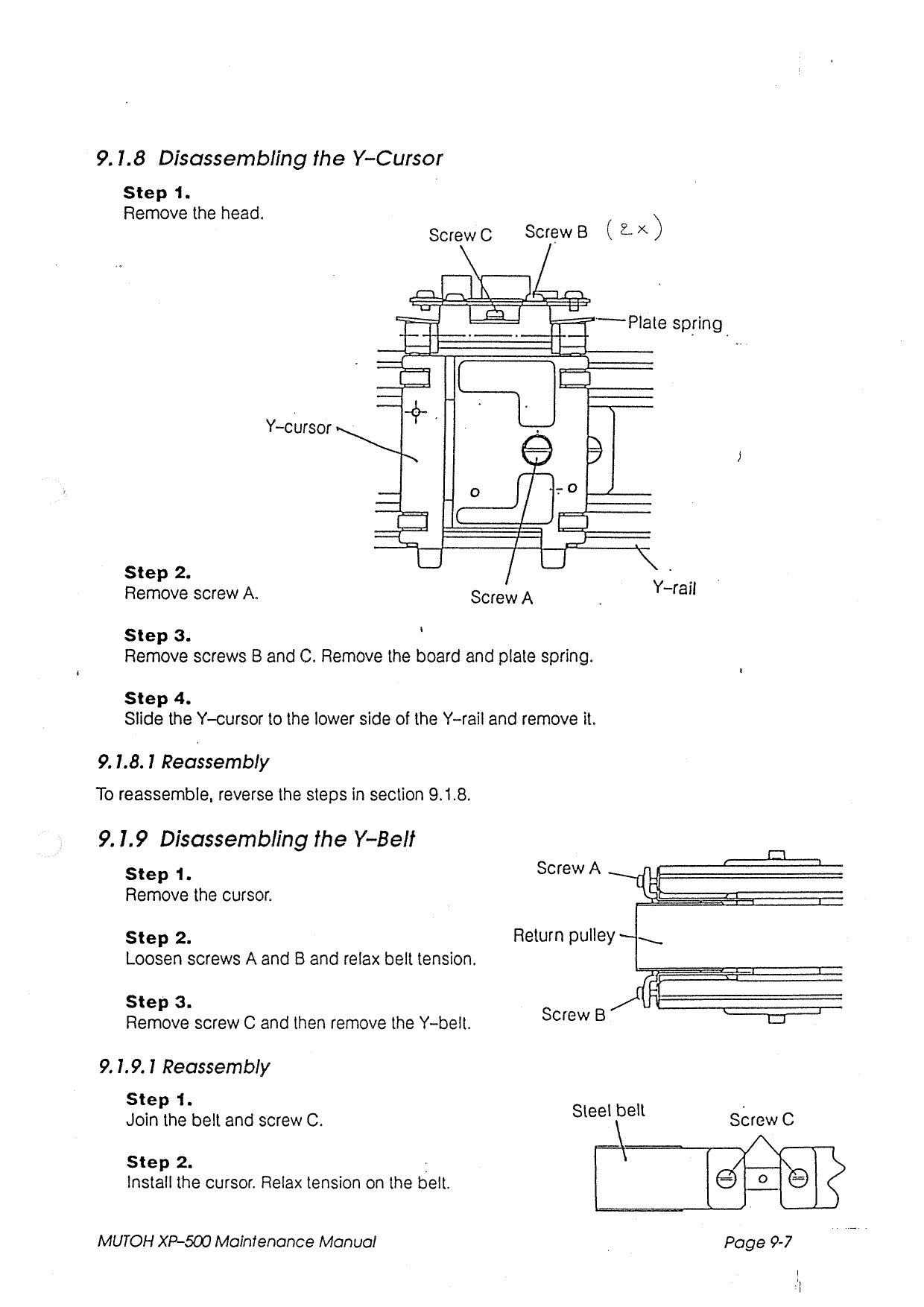 MUTOH XP 500 MAINTENANCE Service Manual-5